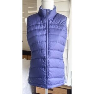 Outdoor Research Women's M Plaza Down‎ Puffer Quilted Vest  Purple Blue V002 EUC
